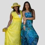 Ocean Mosaic Halter Maxi Dress