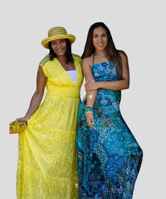 Ocean Mosaic Halter Maxi Dress
