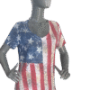 Vintage American Flag Tee - Free size