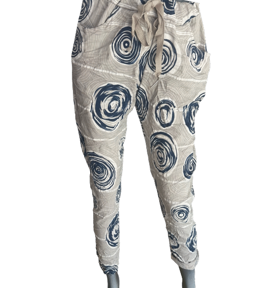Swirl Print Joggers - Free size